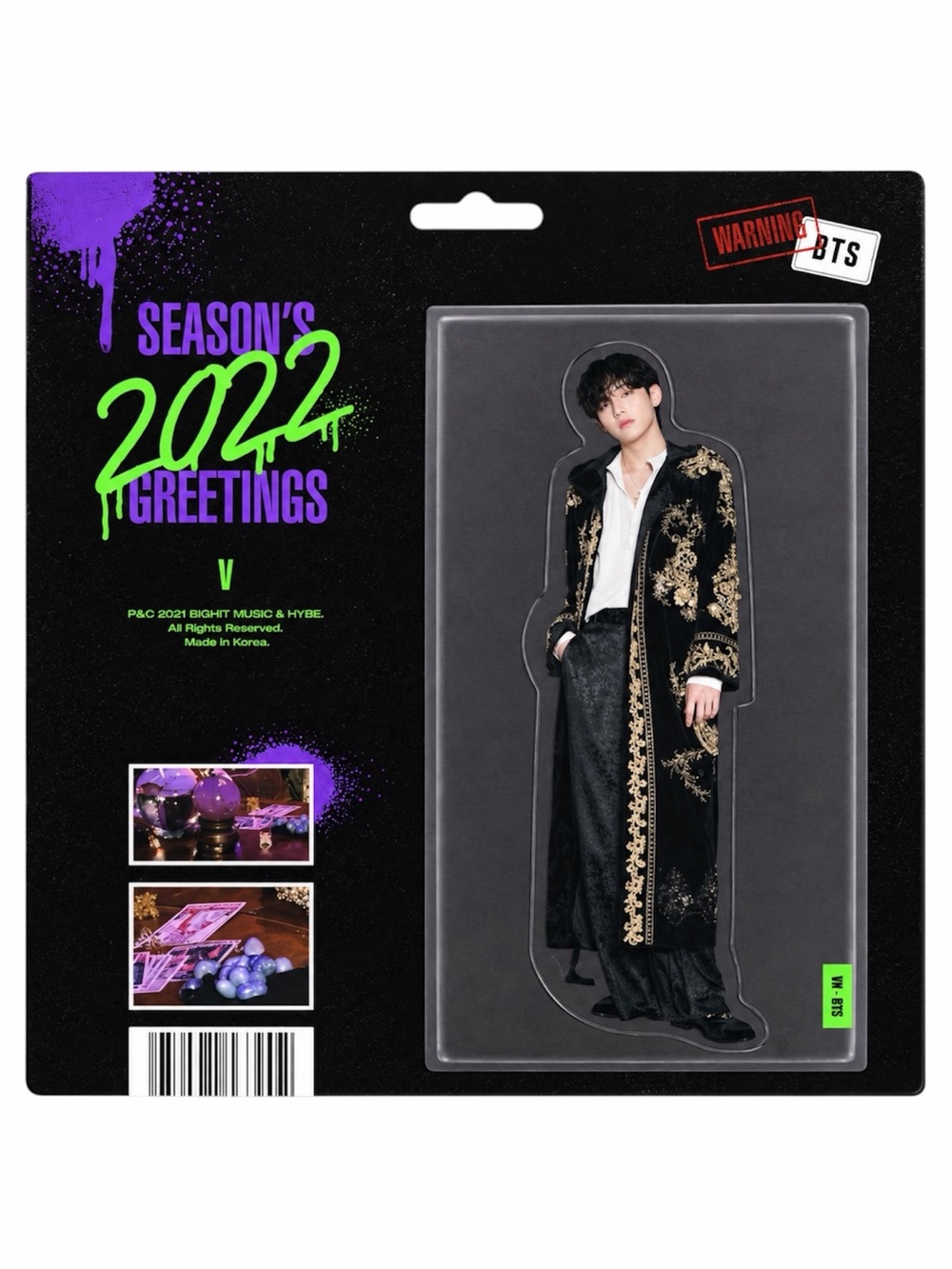BTS 2022 SEASON'S GREETINGS V PAPER MAGNET - BRAND NEW, SEALED